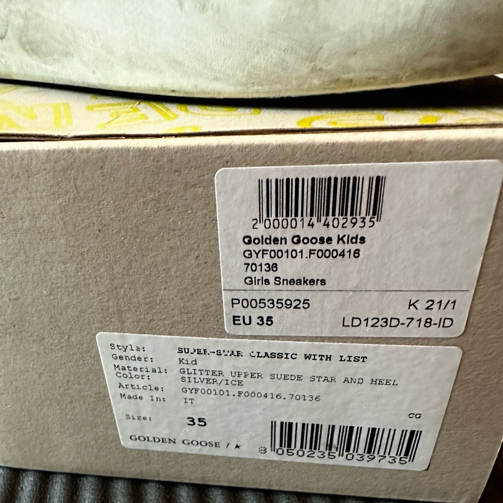 Golden Goose Silver Glitter Star Sneakers - Picture 2 of 4
